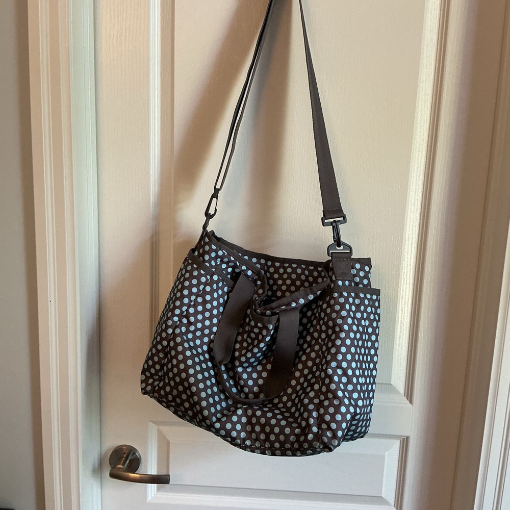 LeSportsac diaper Bag - Brown and blue